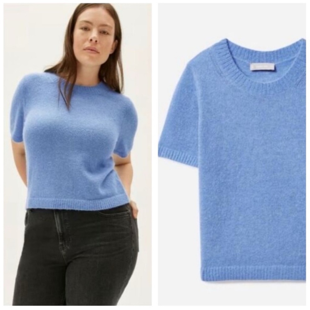 Everlane Short Sleeve Alpaca Blend Sweater